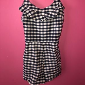 Checkered romper